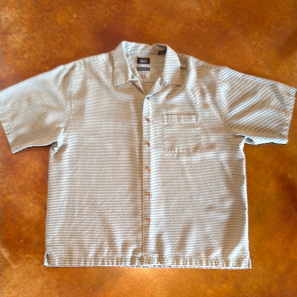 Men's Casual Short Sleeve Shirt - Gray